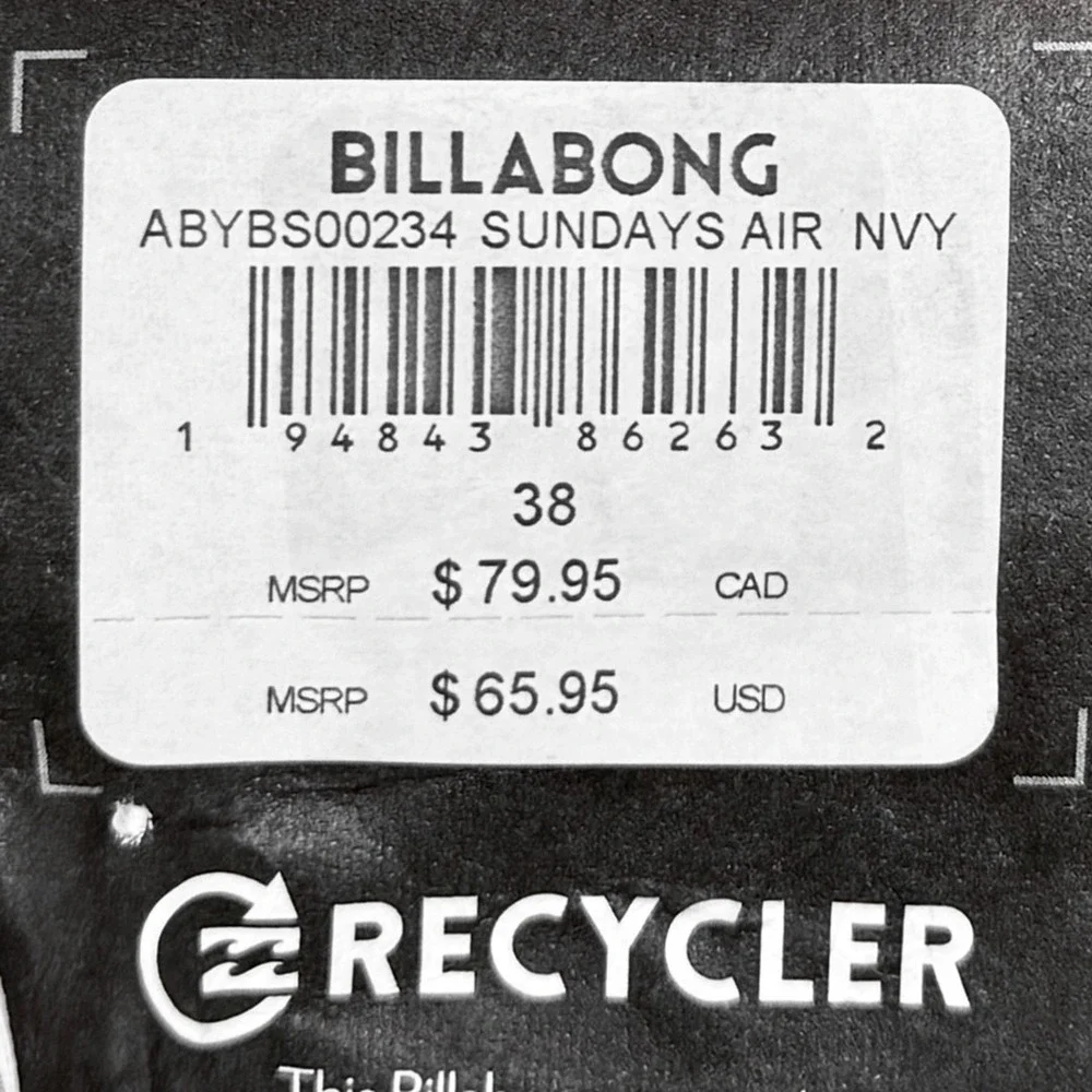 Billabong Sundays Air Board Shorts - NWT Mens Size 38 Blue / Multi - #49568-K5